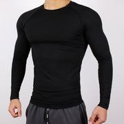 Long-sleeved fitness clothes tights basketball T-shirt