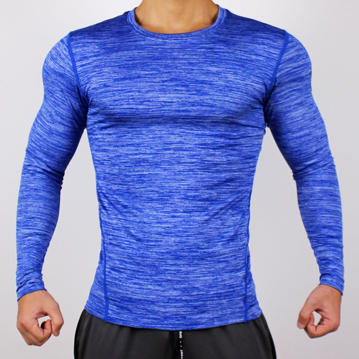 Long-sleeved fitness clothes tights basketball T-shirt